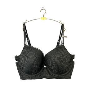 NWT Aerie Lacey Balconette Bra Size 40 DD Gray/green